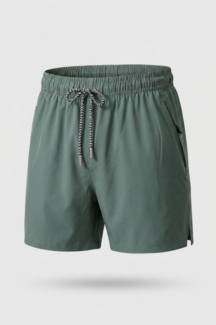 Heren Sport Short | Rits Zak | Zwarte Training Short