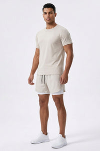Heren Sport Short | Ventilatie Detail | Running Short Met Binnen Broek