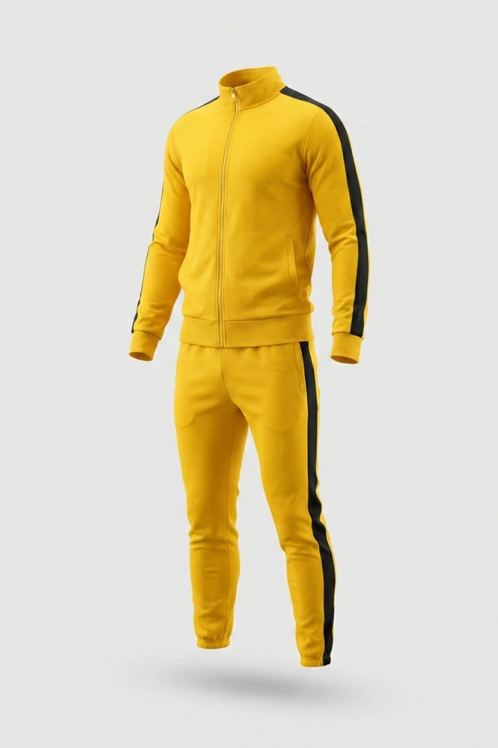 Heren Trainingspak | Zip Jacket & Jogger | Geel Track Suit