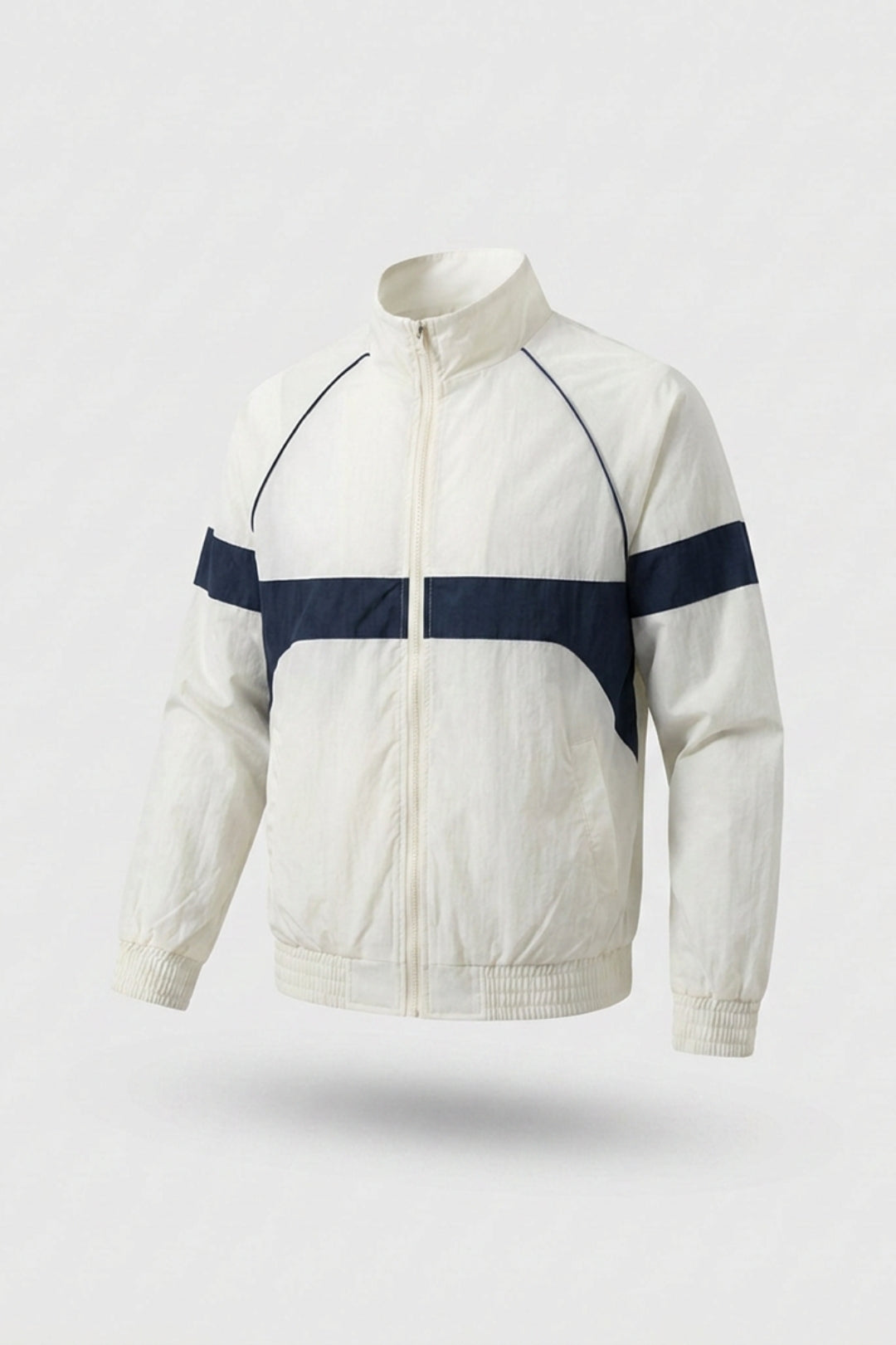 Heren Windbreaker Jacket | Zip Front | Navy Sportjack