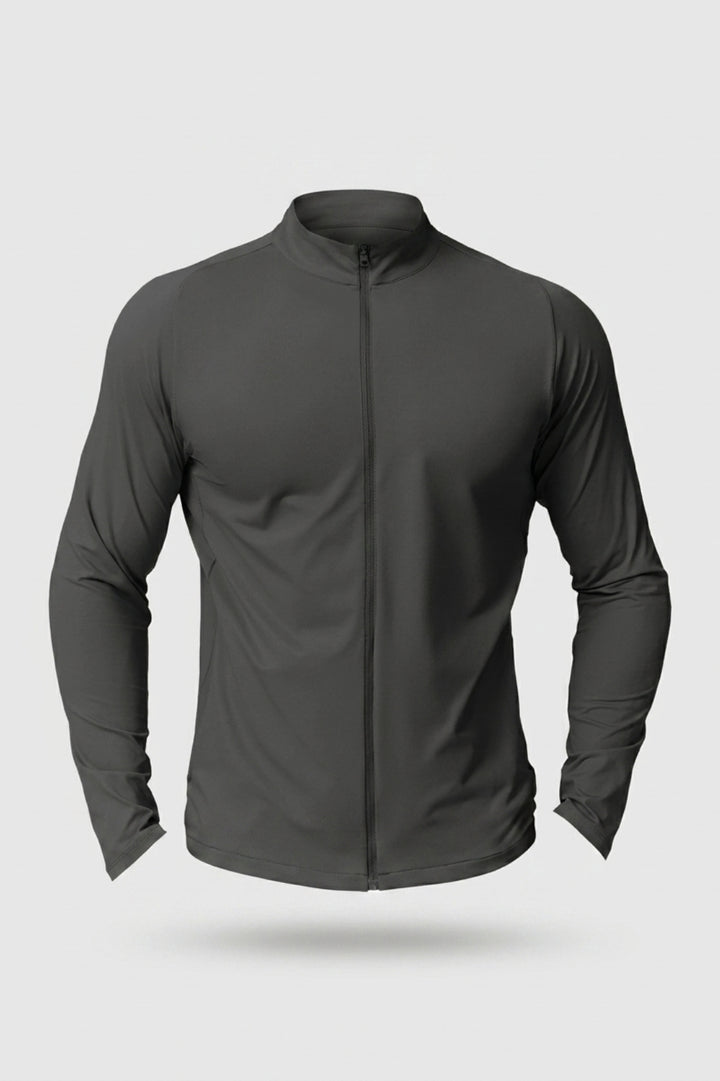 Heren Workout Jacket | Slim Fit | Zwart Performance Jack
