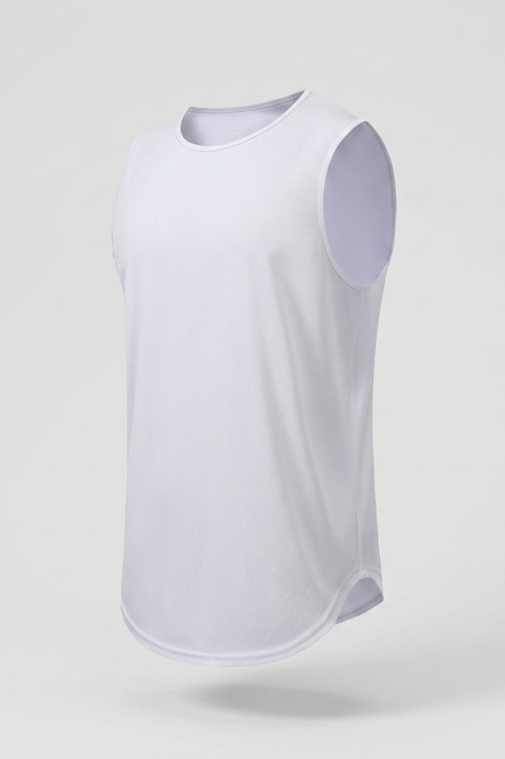 Heren Workout Tanktop | Ronde Hals | Mouwloze Gym Top