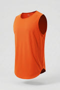 Heren Workout Tanktop | Ronde Hals | Mouwloze Gym Top