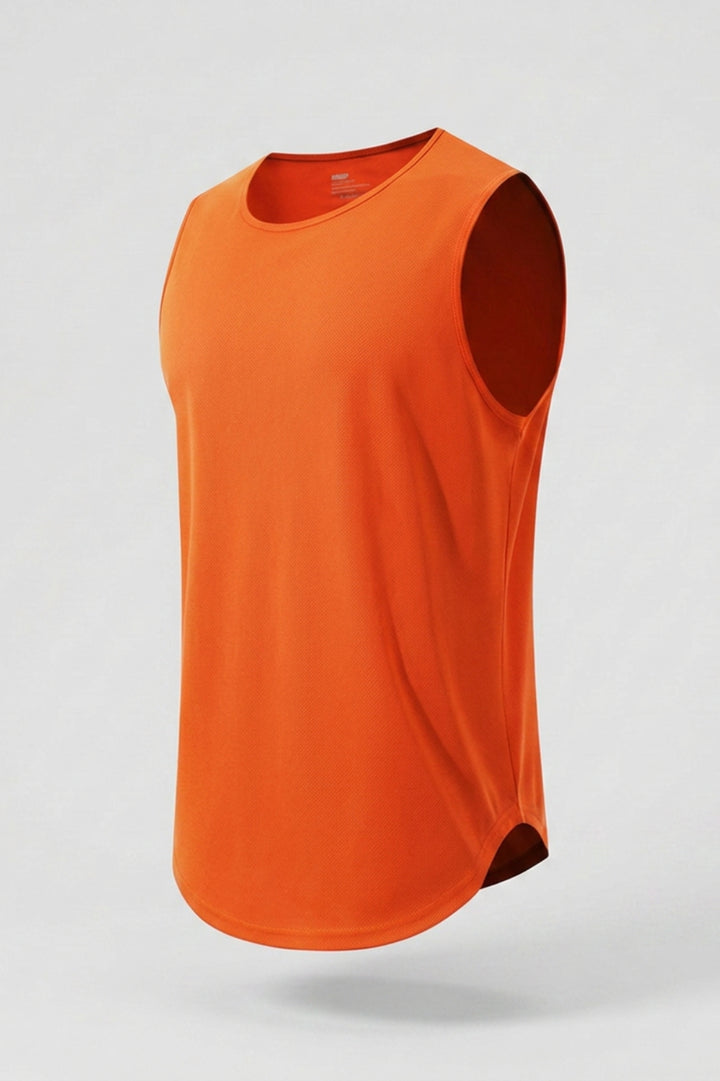 Heren Workout Tanktop | Ronde Hals | Mouwloze Gym Top