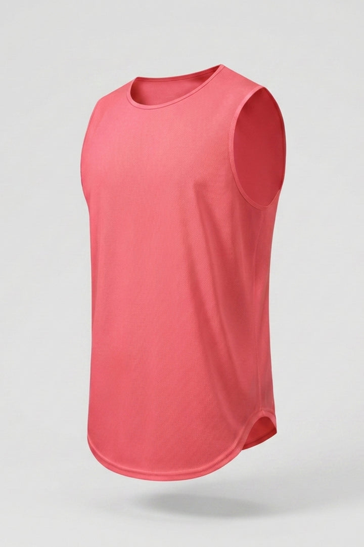 Heren Workout Tanktop | Ronde Hals | Mouwloze Gym Top