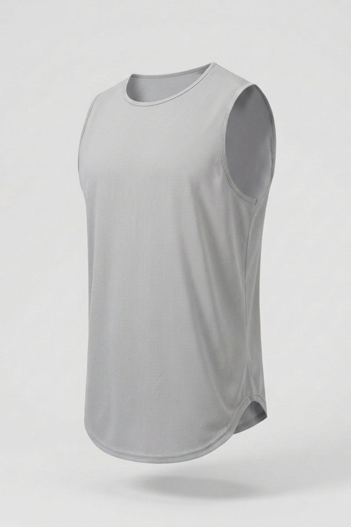 Heren Workout Tanktop | Ronde Hals | Mouwloze Gym Top