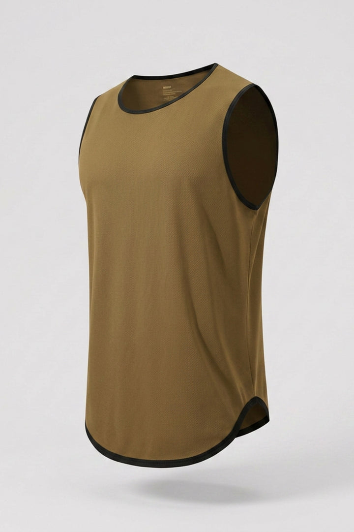 Heren Workout Tanktop | Ronde Hals | Mouwloze Gym Top
