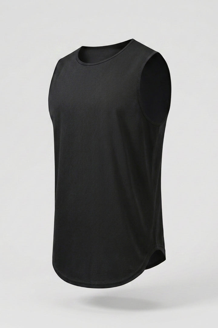 Heren Workout Tanktop | Ronde Hals | Mouwloze Gym Top