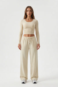Women's Matching Set | Long Sleeve Top & Baggy Joggers