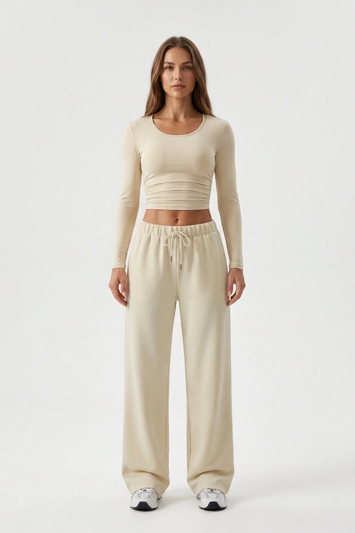 Women's Matching Set | Long Sleeve Top & Baggy Joggers