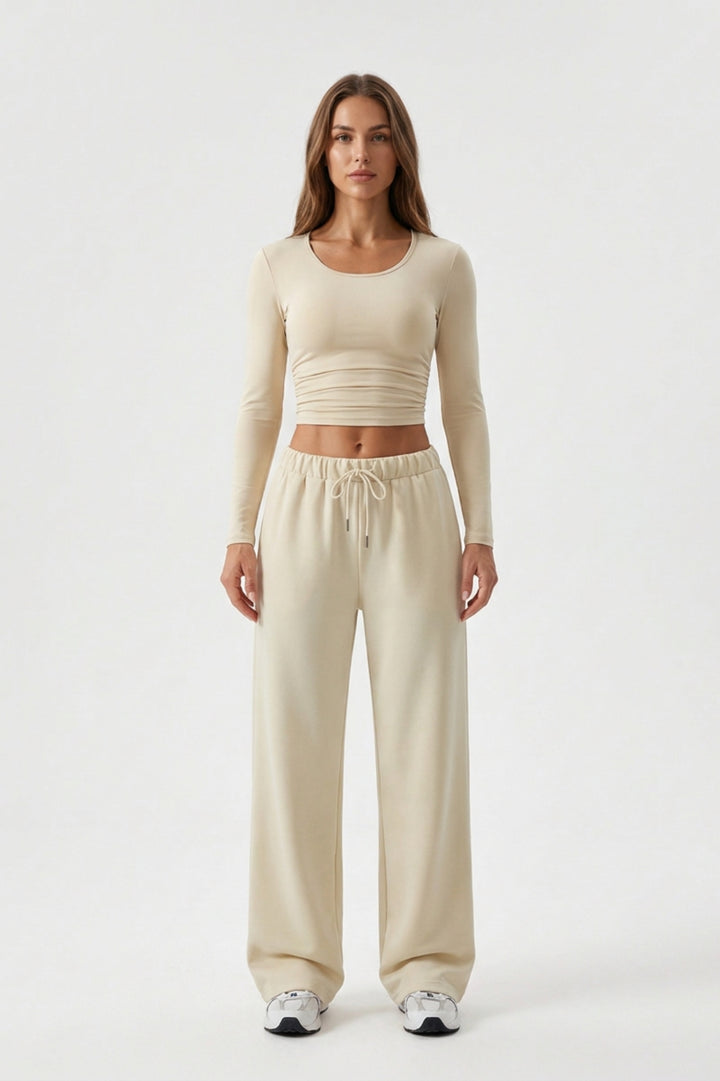 Women's Matching Set | Long Sleeve Top & Baggy Joggers
