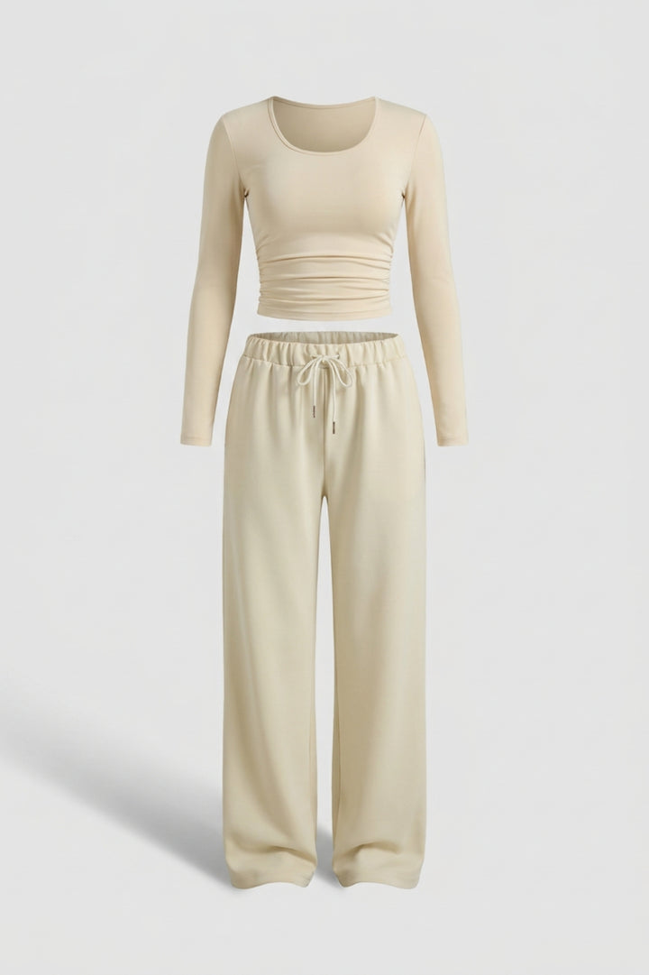 Women's Matching Set | Long Sleeve Top & Baggy Joggers