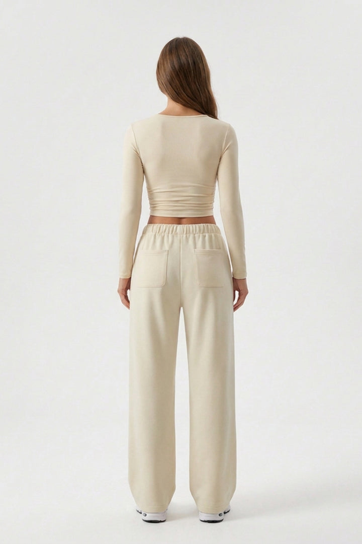 Women's Matching Set | Long Sleeve Top & Baggy Joggers