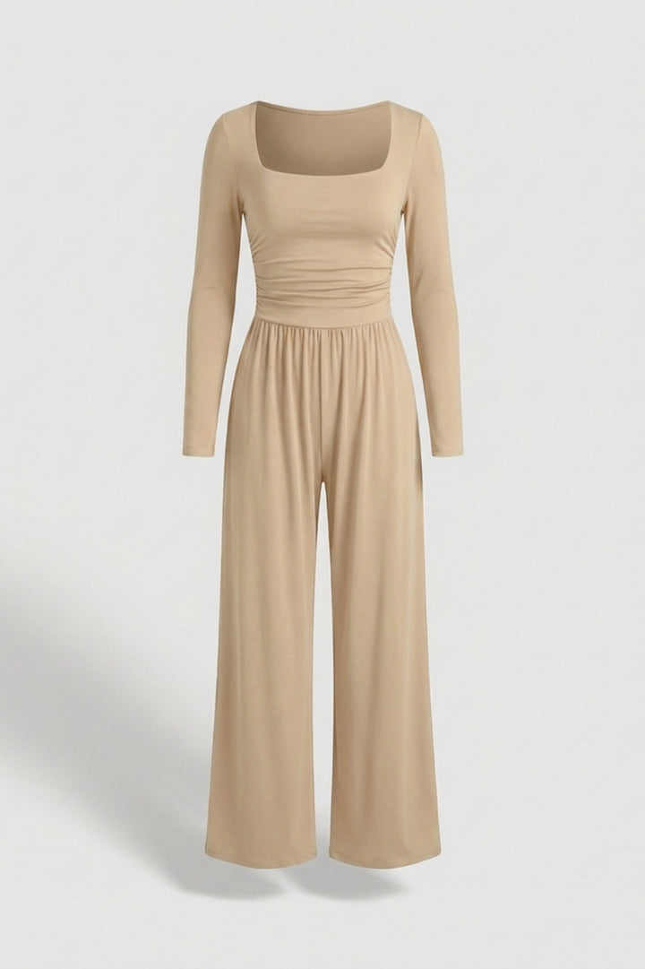 Women's Matching Set | Square Neck Top | Black Co-Ord Set