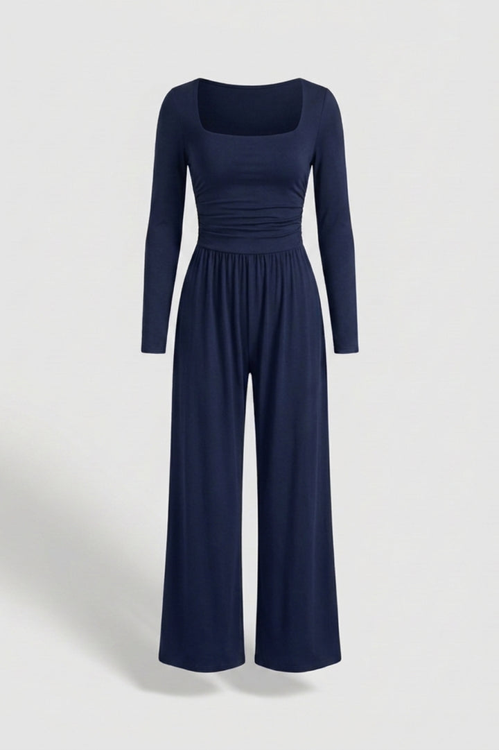 Women's Matching Set | Square Neck Top | Black Co-Ord Set