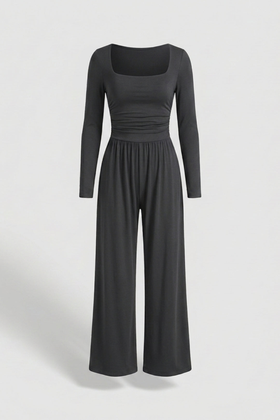 Women's Matching Set | Square Neck Top | Black Co-Ord Set