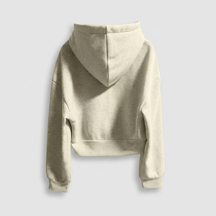 Women's Hoodie Jacket | Cropped Fit | Navy Blue Zip-Up Hoodie